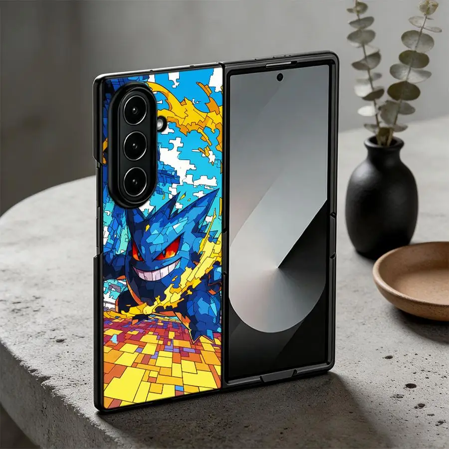 Art Anime P-Pokemons Case for Samsung Galaxy Z Fold 8 Ultra ZFold3 ZFold6 Z Fold 7 6 5 4 3 ZFold4 ZFold7 ZFold5 Phone Shell