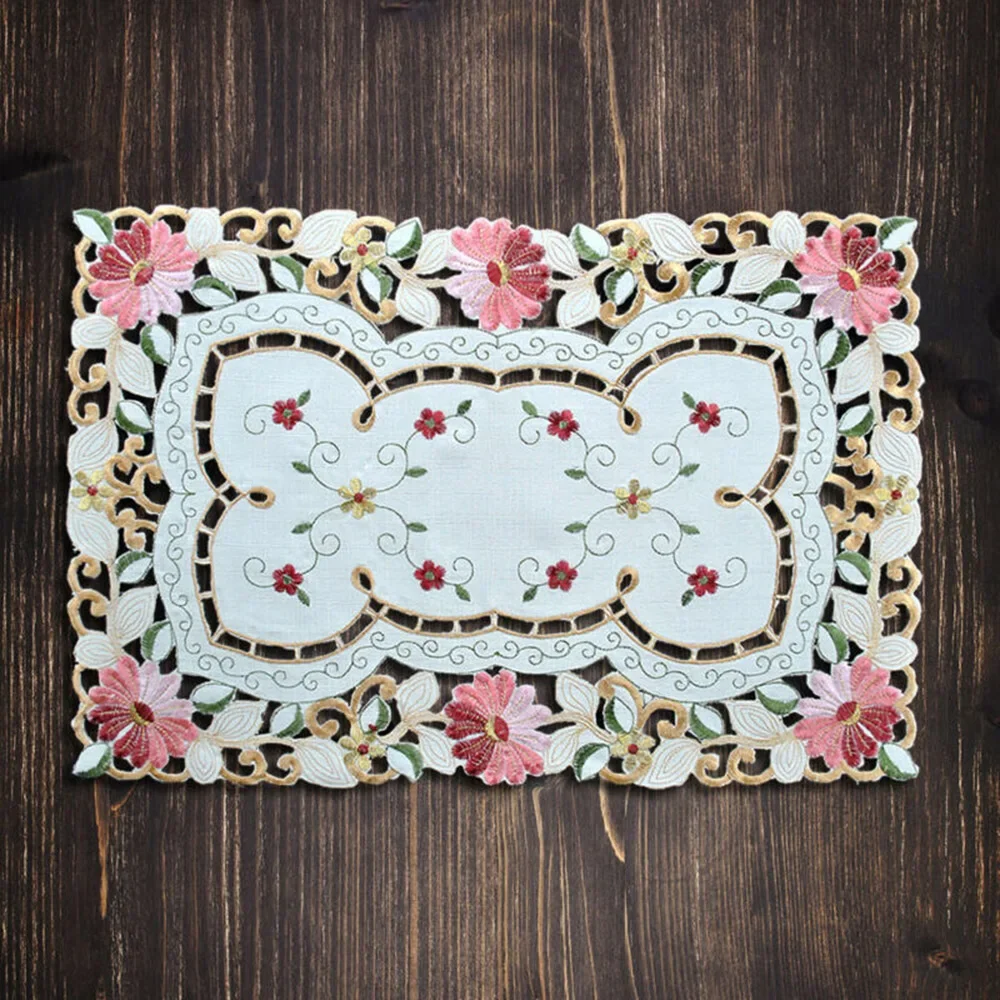 Elegant Lace Placemat Doily For Dining Room Decor Embroidered Tableware For Anniversaries And Family Gatherings