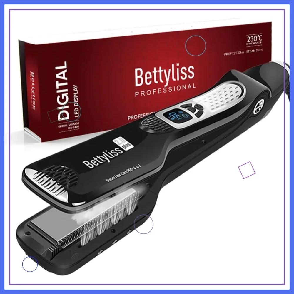 

Steam Flat Iron Hair Straightener - Professional for Smooth, Frizz-Free Results