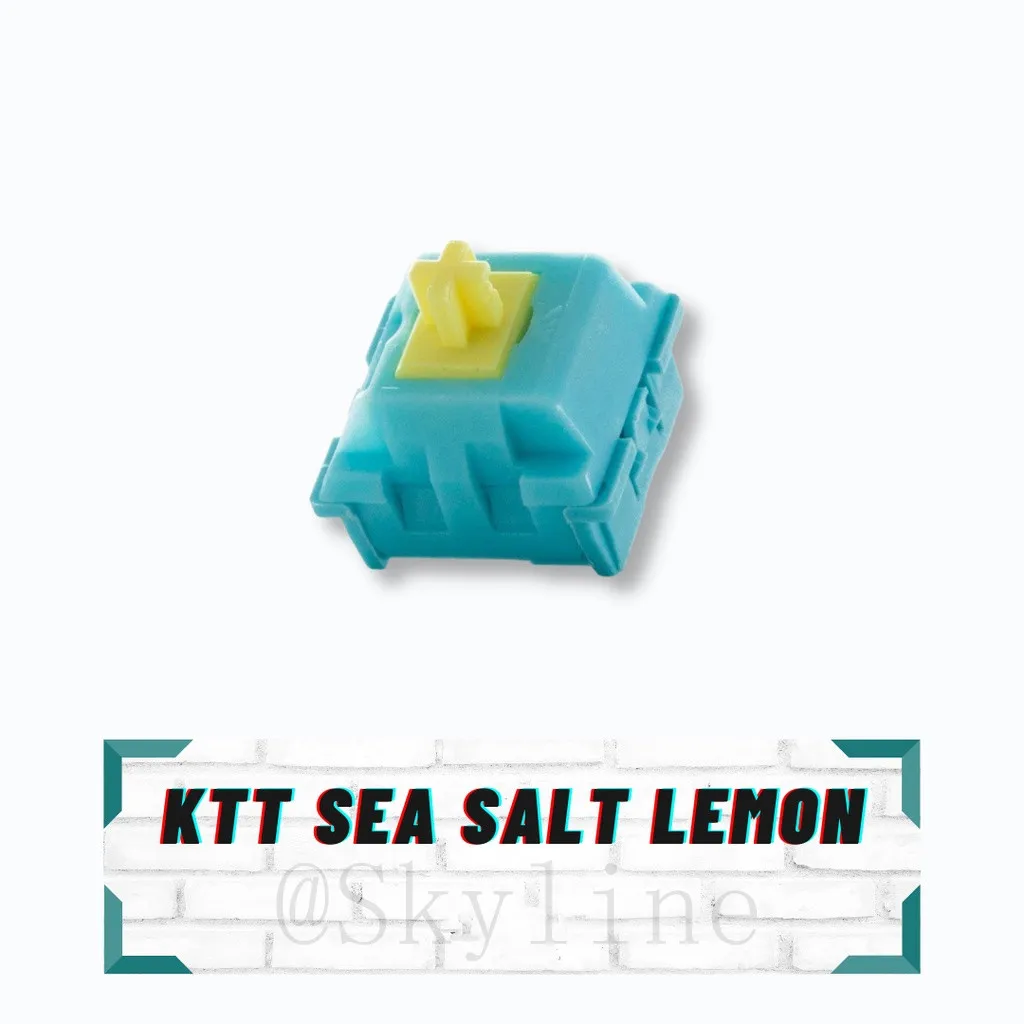 KTT Switch Sea Salt Lemon Switches Mechanical Keyboard 3pin Linear SMD MX Switchs Blue Light Tactile Custom Cherry for GK61