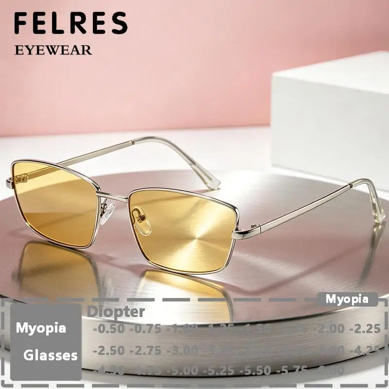 nouvelles-lunettes-de-myopie-carrees-en-metal-jaune-pour-hommes-et-femmes-ideales-pour-la-conduite-en-exterieur-verres-prets-a-l'emploi-personnalisables-avec-dioptrie-negative