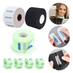 Disposable Paper Barber Neck Strips-5 Rolls 400-500 Strips Black Professional Stretchy Paper Neck Band for Salon Haircut Styling