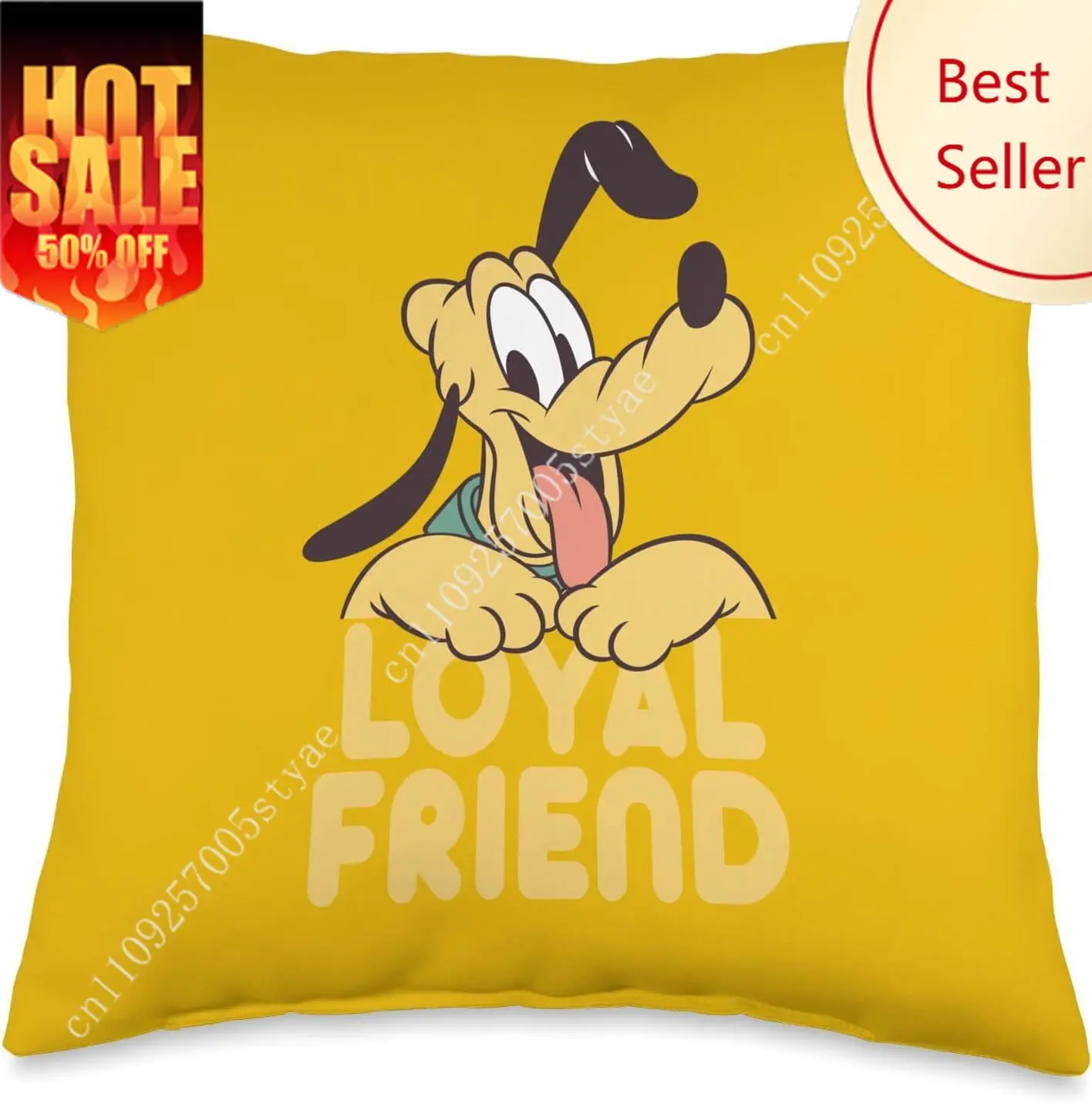 

Pluto Dog Pillowcase Disney Cartoon Pillow Case Soft Sofa Bed Decoration Child Holiday Party Boy Girl Gifts Custom Pillow Cover