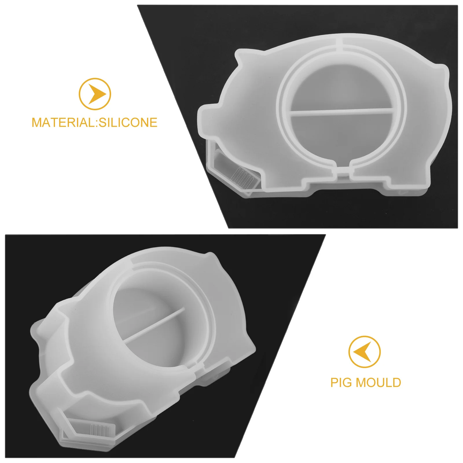 قالب حصالة على شكل حيوان من السيليكون يمكنك صنعه بنفسك قالب سيليكون مرن من القصدير لصنع الحرف اليدوية لصنع صندوق المال والحرف اليدوية