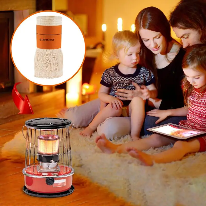 Lamp Core Kerosene Stove Wicks Burner Replacement Glass Cotton Fiber Candle Oil Lamp Wicks For Indoor Outdoor Kerosene Heater