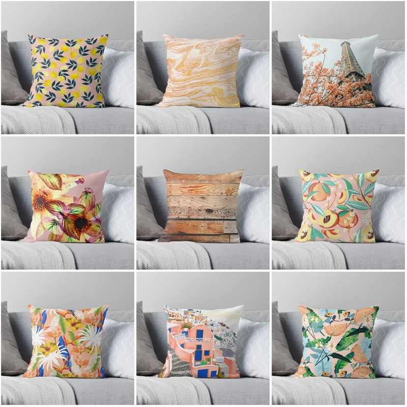 Autumn scenery pillow case Cushion covers autumn 45X45cm 40x40cm 60x60cm Modern Living Room sofa House bed 45*45 boho 50*50