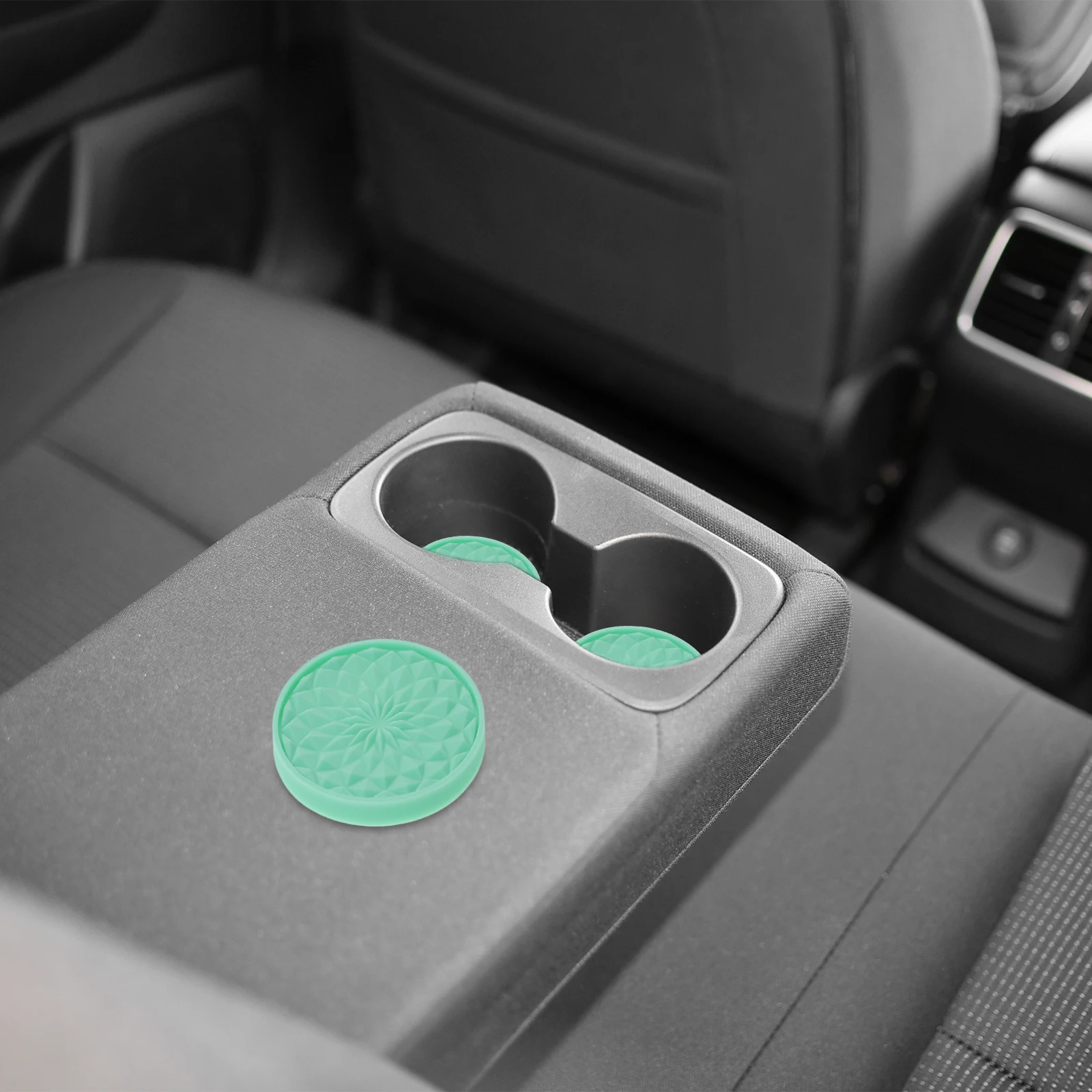 

4pcs Car Cup Coasters Pvc Non Slip Tumbler Pads Heat Resistant Drink Mats For Vehicle Cup Holders Round Coasters Car