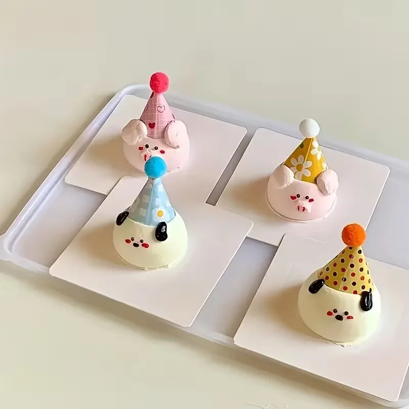30 Stück Mini Bunte Partyhüte Geschenkdekoration Tortendekoration Dessertflaggen für Hochzeit Kindergeburtstag DIY Deko Babyparty – Detail 3
