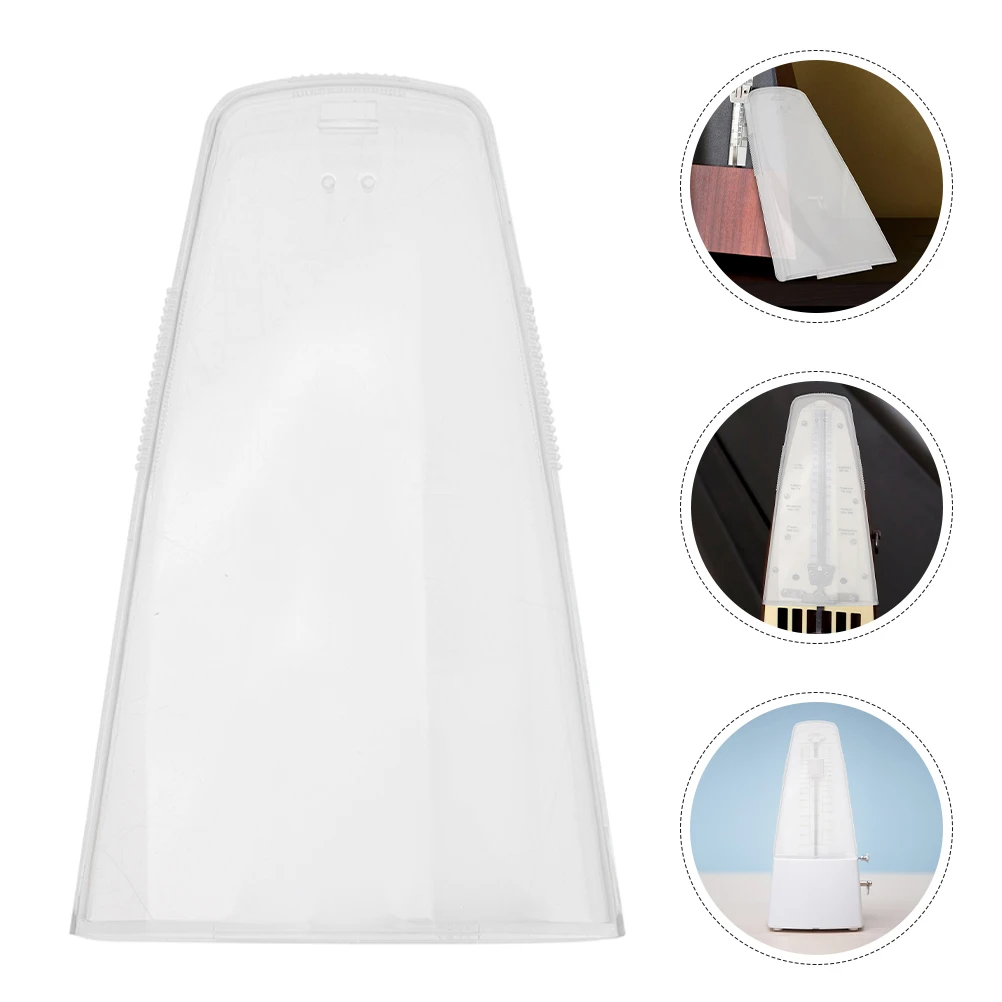 

2 Pcs Metronome Dust Cover Transparent Universal Protective Sleeve High Visibility Home Practice Music Class