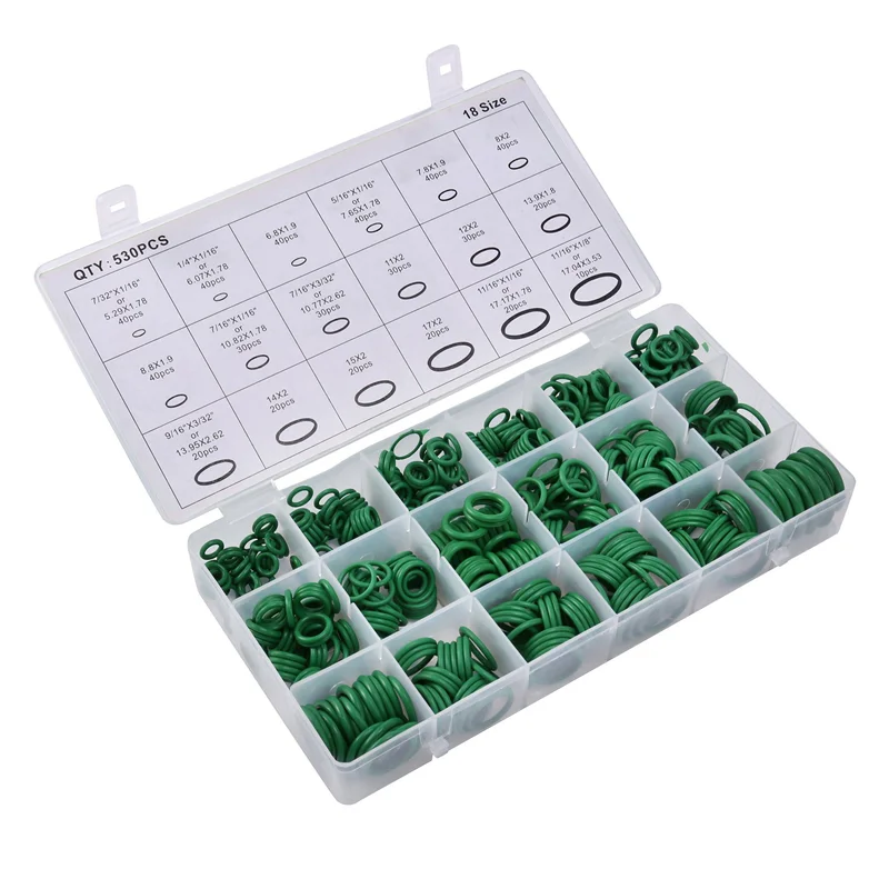 

ABBY-2650Pcs Автомобильный R134A Автомобильное уплотнительное кольцо для ремонта автомобильного кондиционера, набор резиновых герметика