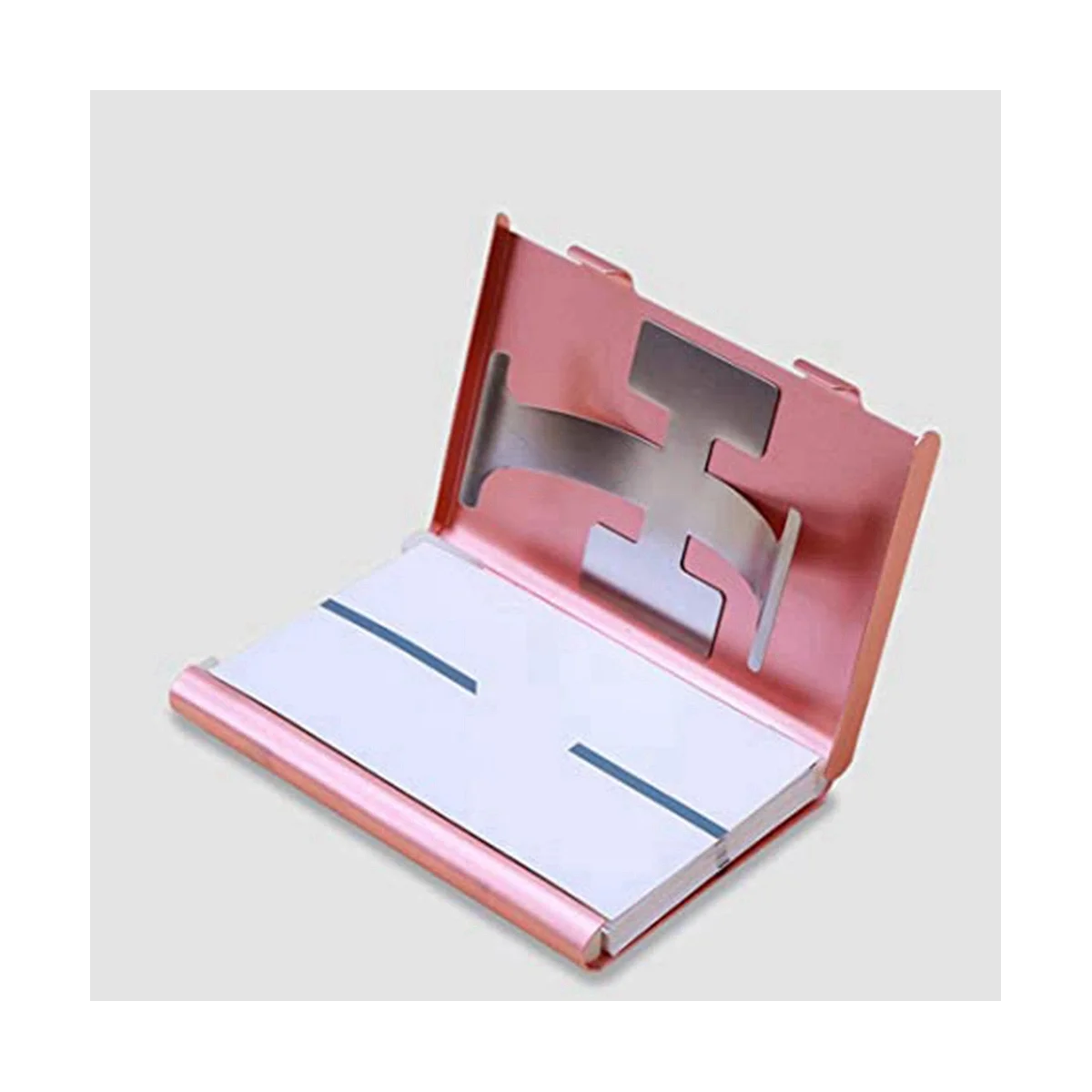 Metal Business Card Holder Protective Sleeve Thumb Slider Push Open Suitable for ID Card Male and Female Design