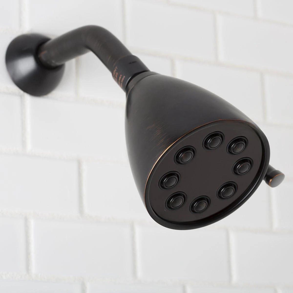 High Pressure Adjustable Solid Brass Shower Head, Oil-Rubbed Bronze , 2.5 GPM