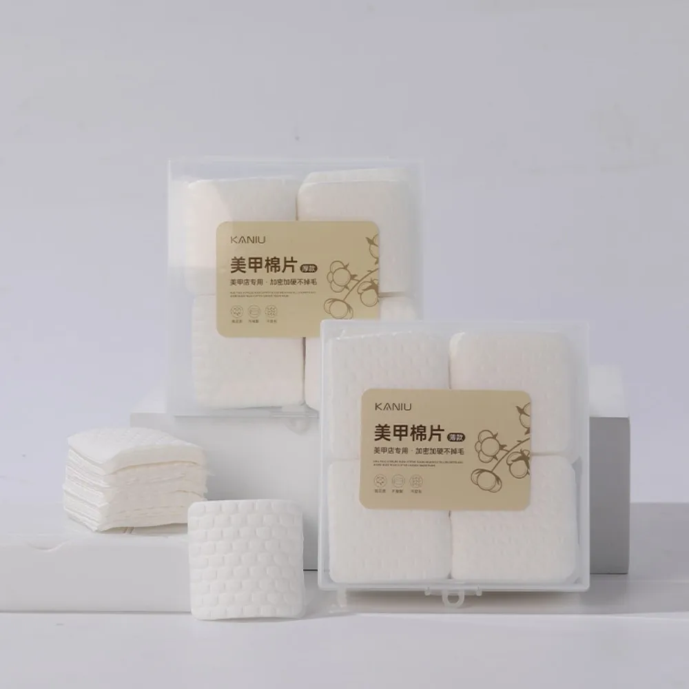 200 Uds. Toallitas quitaesmalte de uñas sin pelusa, toallitas de algodón, limpiador de manicura, almohadillas para quitar esmalte de uñas en Gel UV, herramientas de limpieza de papeles
