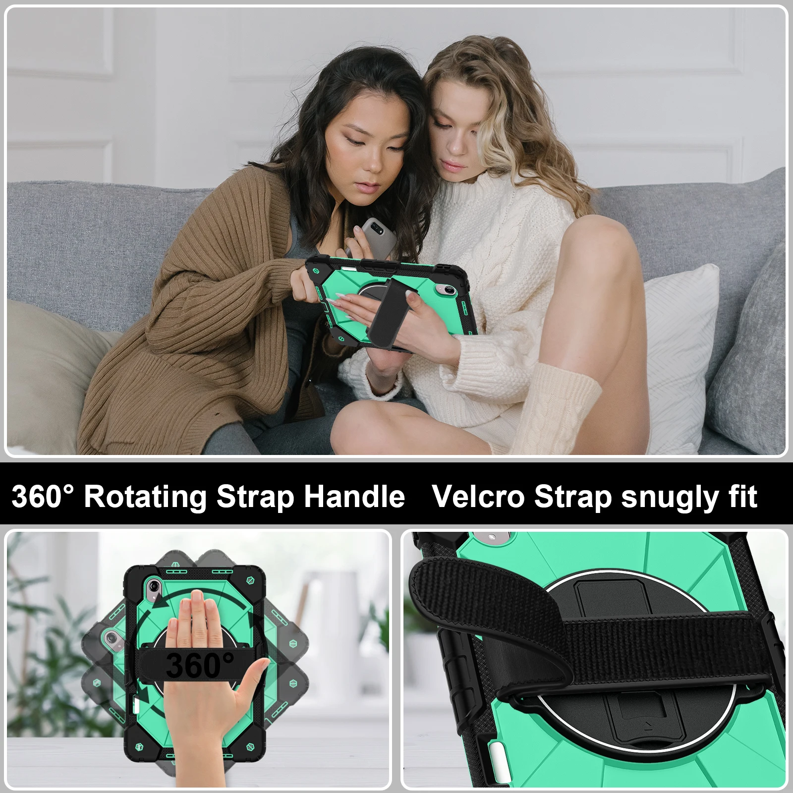 Tablet Case for Lenovo Xiaoxin Pad Pro13GT 13"Shockproof Cover Idea Tab Pro Gen2 13 360 Rotation Stand Hand Shoulder Strap Funda