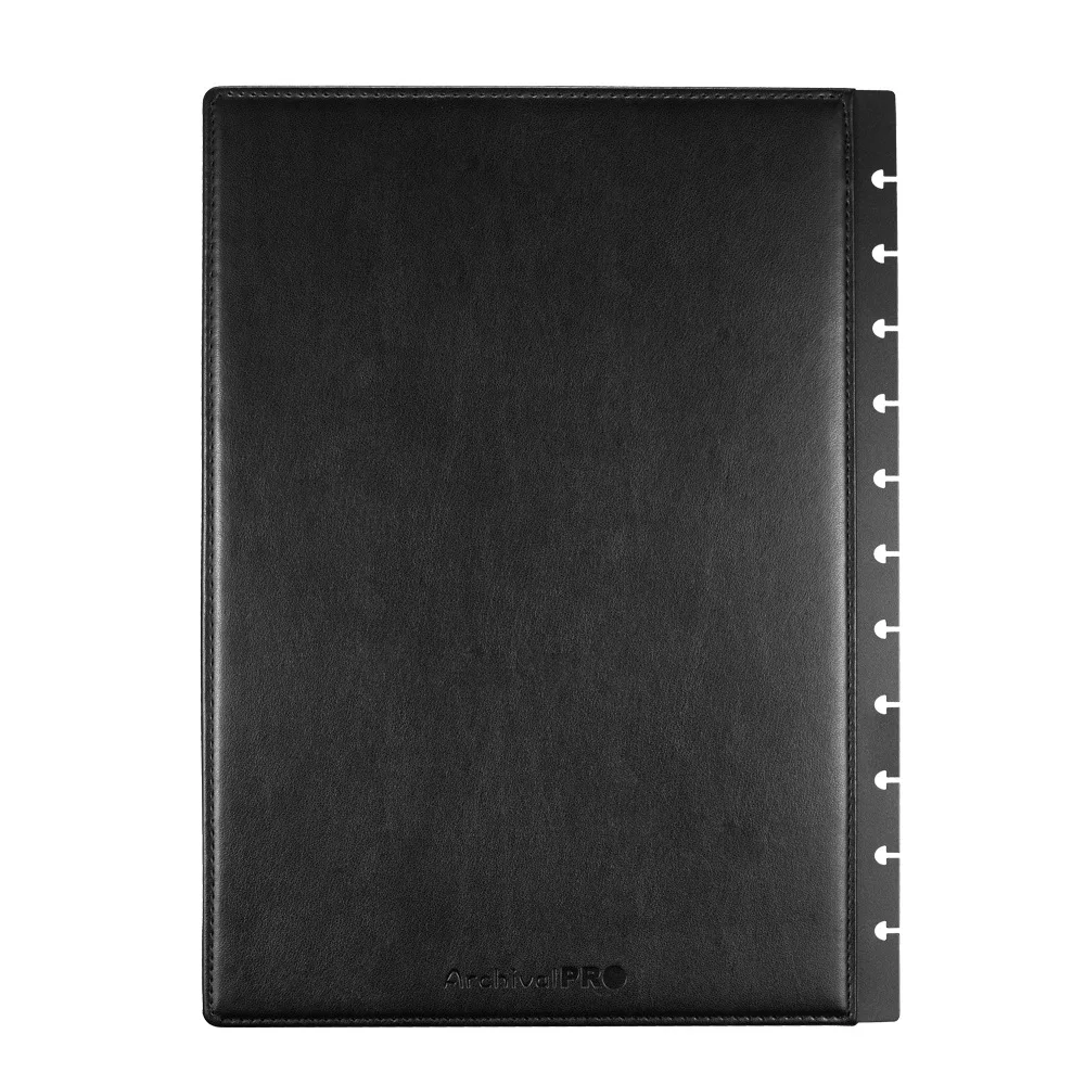 A4 11 Holes Mushroom Hole Imitation Leather Cover Notepad Shell Notebook Cover Diary Protection Shell Book Loose-leaf Cover