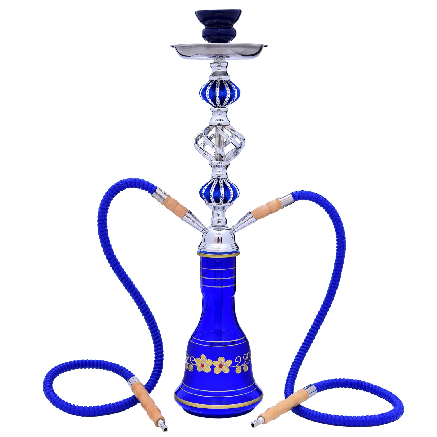 

DEJAYA 2 Hose Glass Hookah Shisha Pipe Set Narguile Completo Hooka Chicha Pipa Cachimba Sisha For Smoking Accessories Club Party