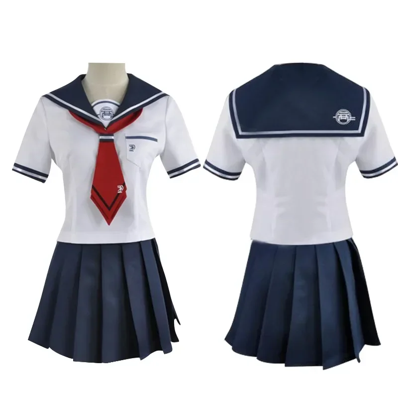 Anime Danganronpa Cosplay Costumes Naegi Komaru Women Skirt JK school Uniform And Wig