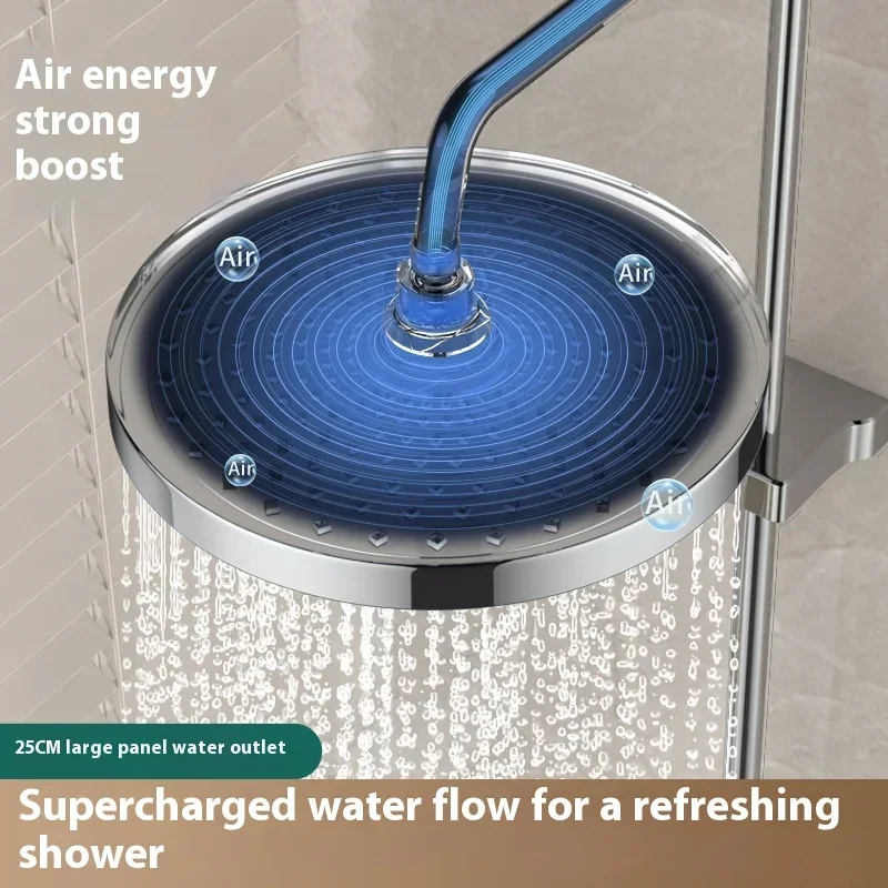 Top spray large water volume pressurized showerhead nozzle pressurized single head shower household shower showerhead