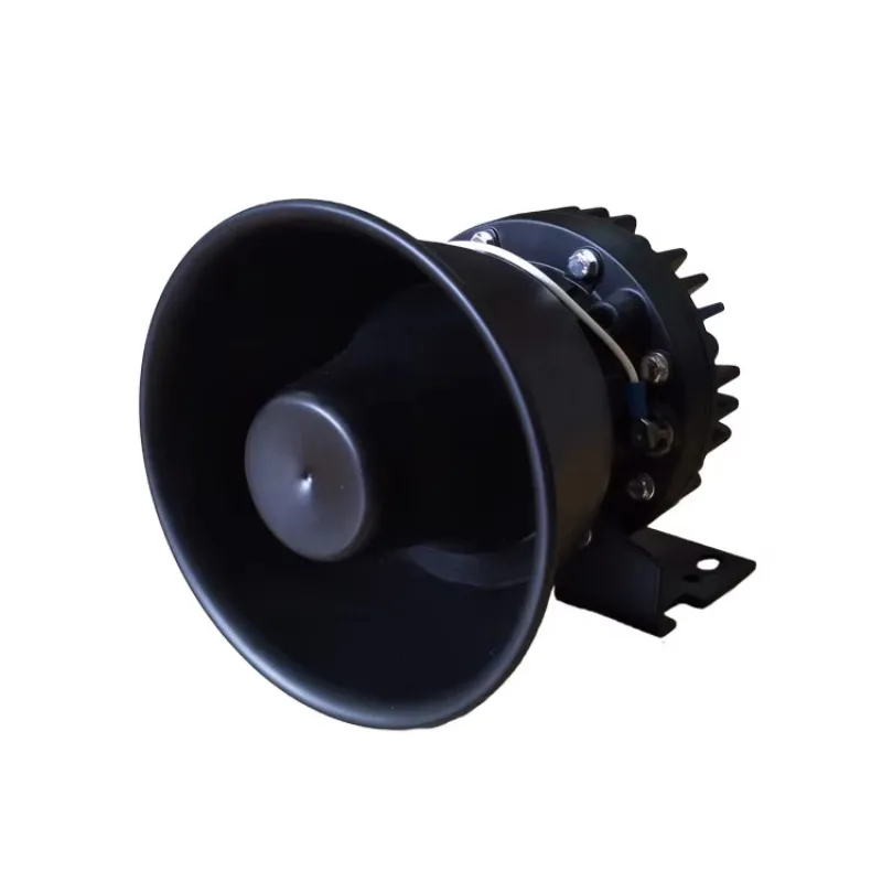 High-Power 100W round Speaker & Horn 12V 24V Iron Housing Car Used 2-Way Loudspeaker with ABS and Metal Materials in stock