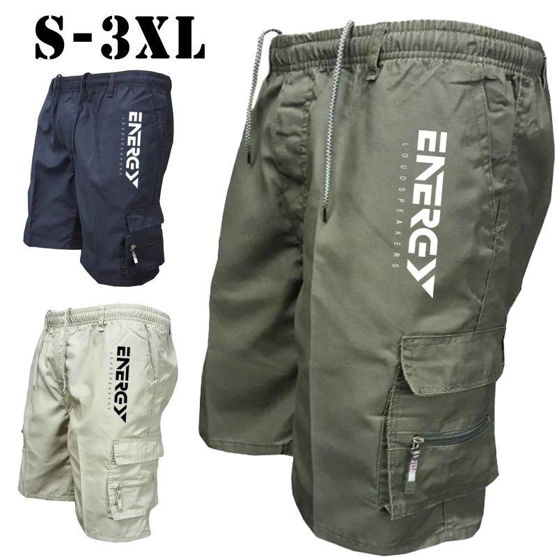 2022 Summer Mens Fashion Printed Cargo Shorts Casual High Quality Shorts Men Sport Short Casual Outdoors Trouser S-4-3XL