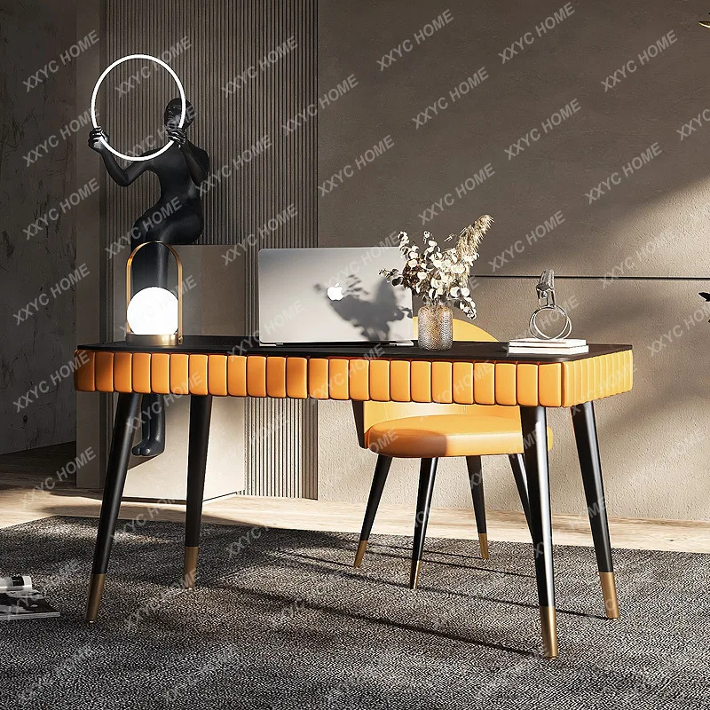 

Компьютерный стол DD Light Luxury Slate, для дома, спальни, кабинета, креативный письменный стол в стиле инстаграм-блогеров.