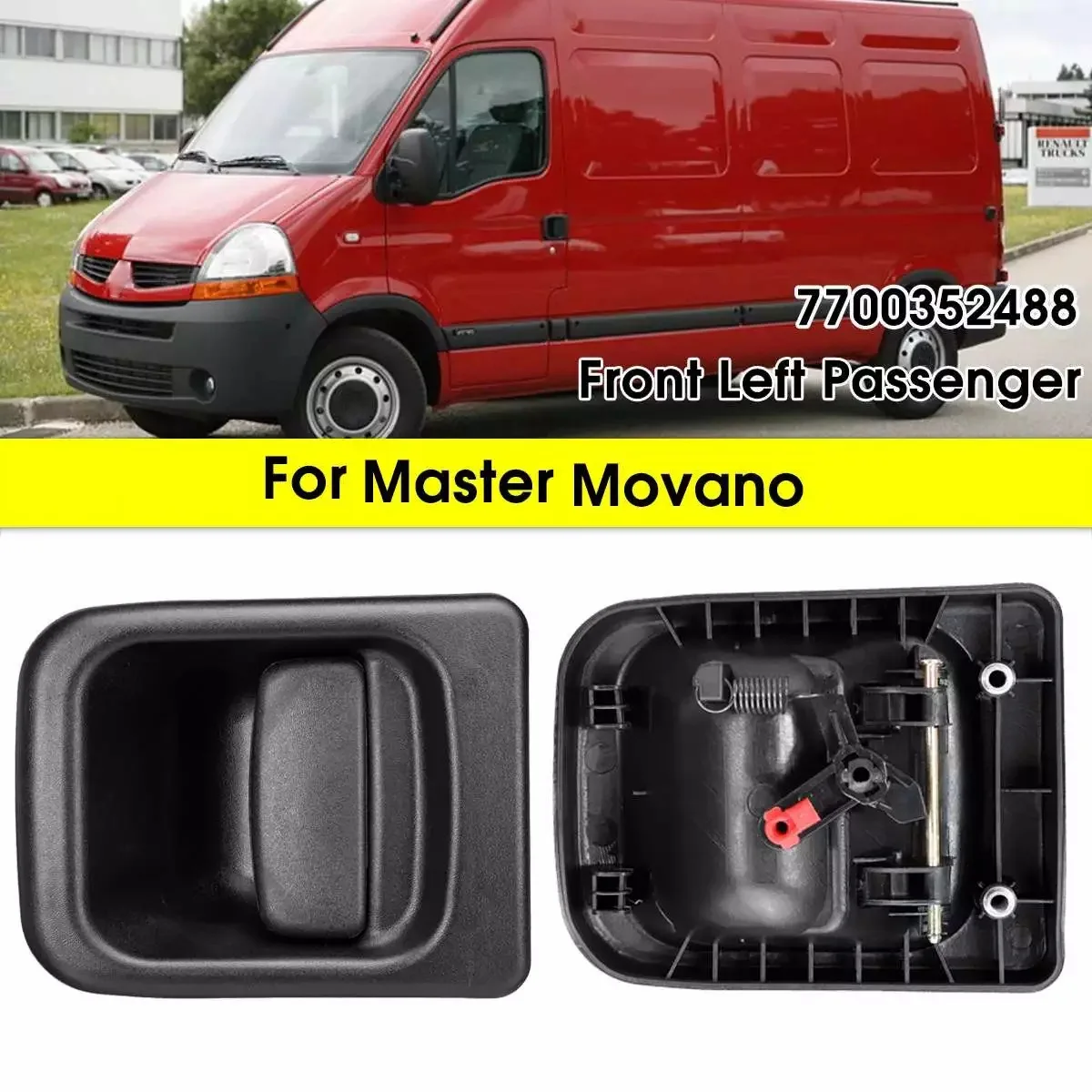 Front Exterior Outer Door Handle Left Side N/S 7700352488 for Vauxhall Movano/Renault Master Mascott Nissan Interstar