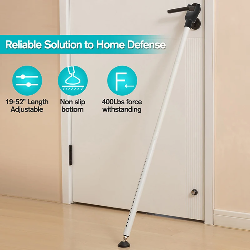 

Sliding Door Lock Bar 41-52 Inch Adjustable Door Security Bar Removable Door Stopper Security Patio Door Bar Glass Door Jammer