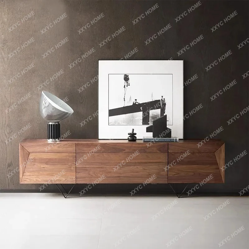 

Q TV cabinet coffee table combination living room small apartment organ door TV cabinet