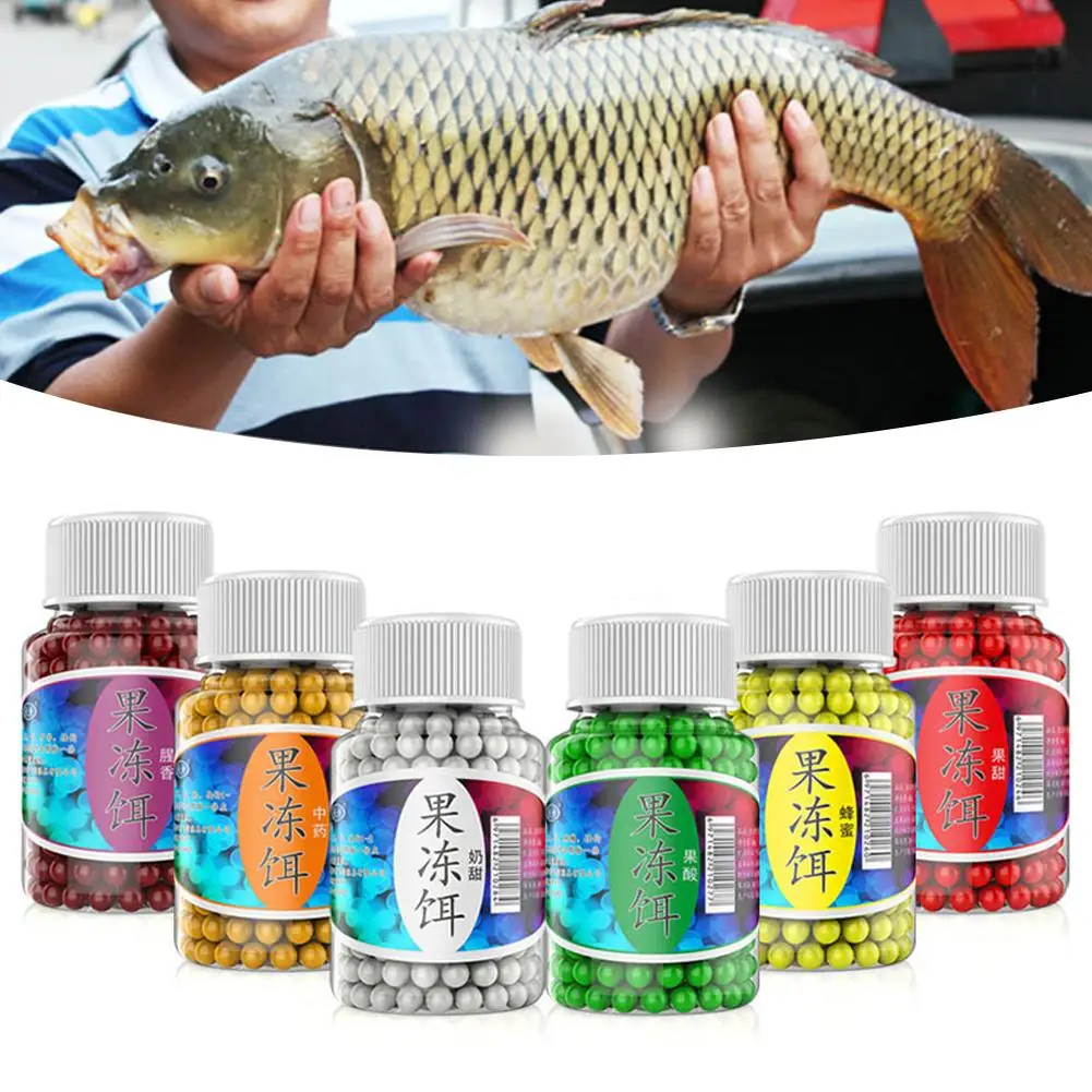 Jelly Lure Fish Food Aquatic Feed Carp Pesca Attractant Flavor Goods String Fishy Pill Egg Soft Aroma Bait Nutrition Hook P8F2