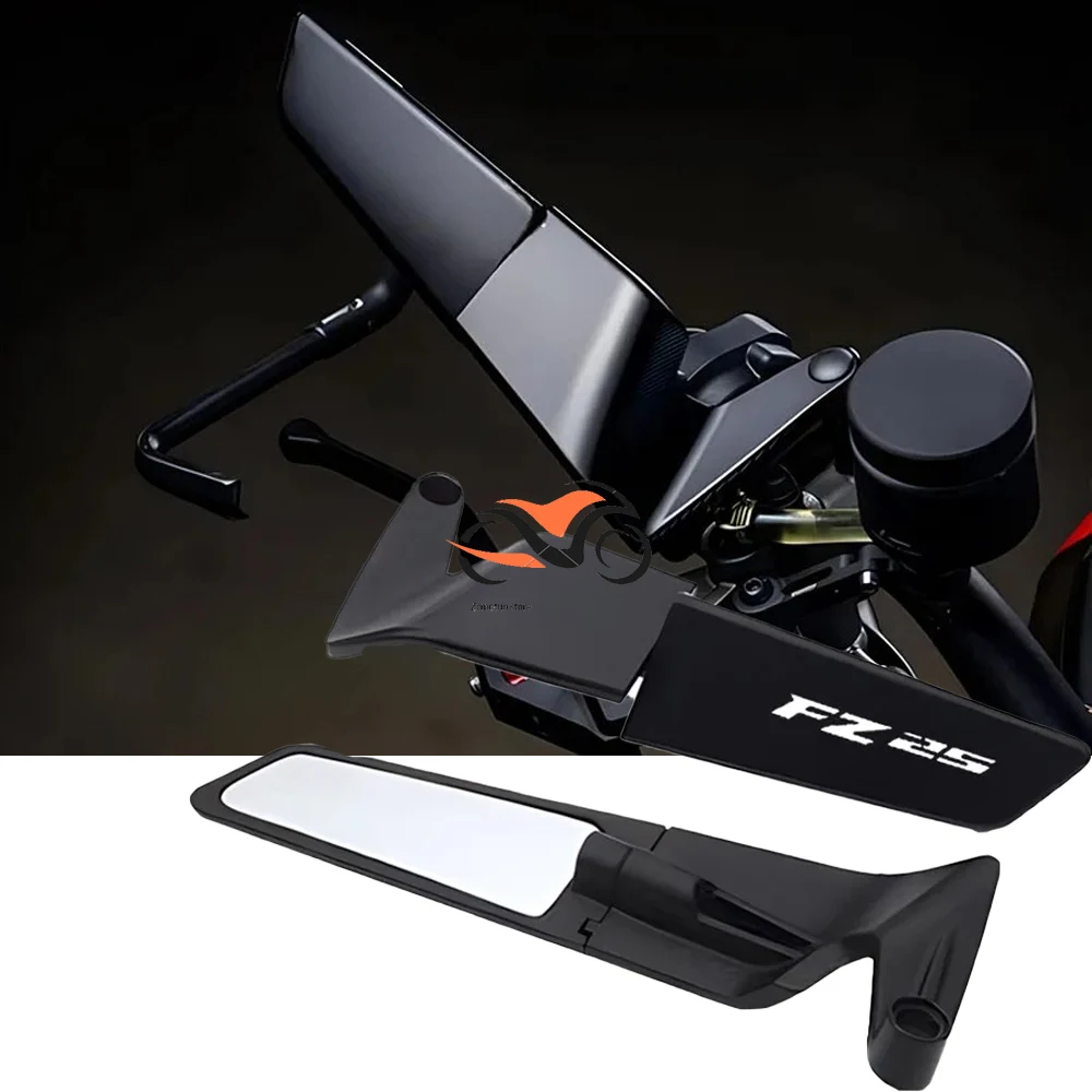 

Motorcycle CNC Rearview Mirror Fixed Wing Stealth Wing Mirrors Sports Winglets Adjustable Mirror For Yamaha Fz25 Fz 25 Fa-25