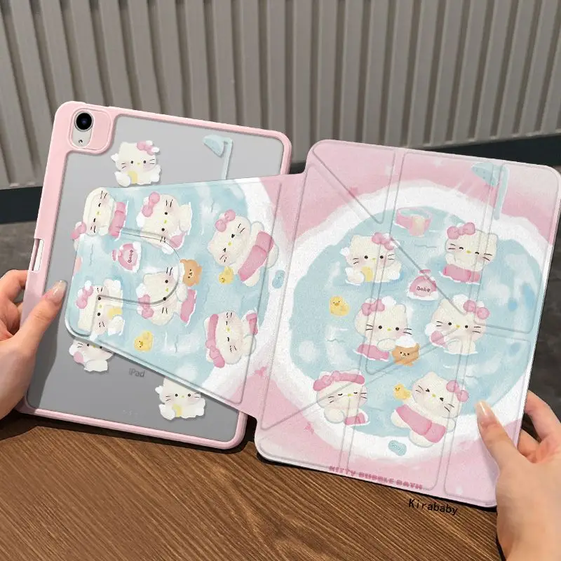

Новый чехол для планшета Hello Kitty для Xiaomi Pad 7 7Pro 5 5Pro 6 6SPro 12,4 3 Fold Y Fold Smart Anti Fall Protective Cover