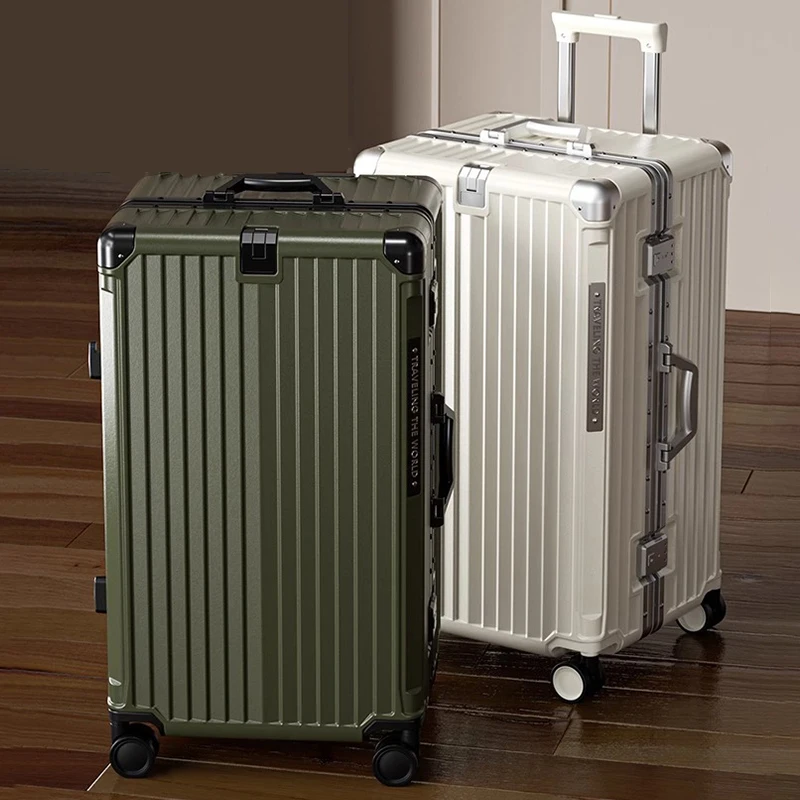 

Travel Suitcases Female 30 inch 2025 New Luggage with USB Cup Holder Suitcase Strong and Durable 20 inch Password Trolley Case