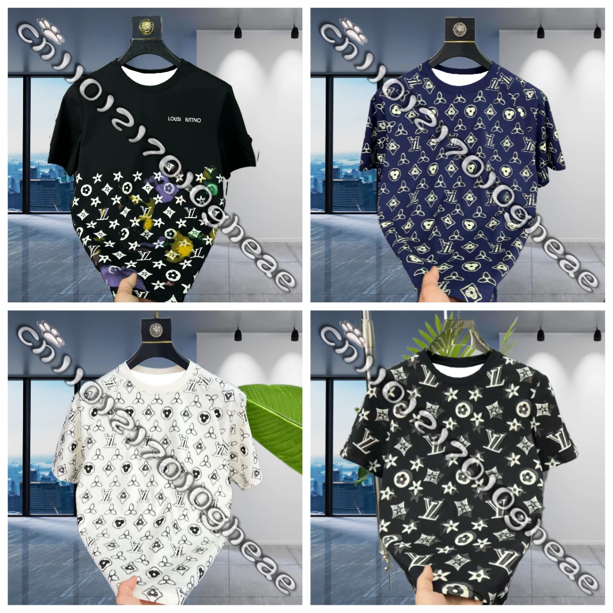 

2025 New Men's Luxury Brand Quick-drying T-shirt Luxury Sports Comfortable Casual Short-sleeved Hot-selling Y2K Streetwear