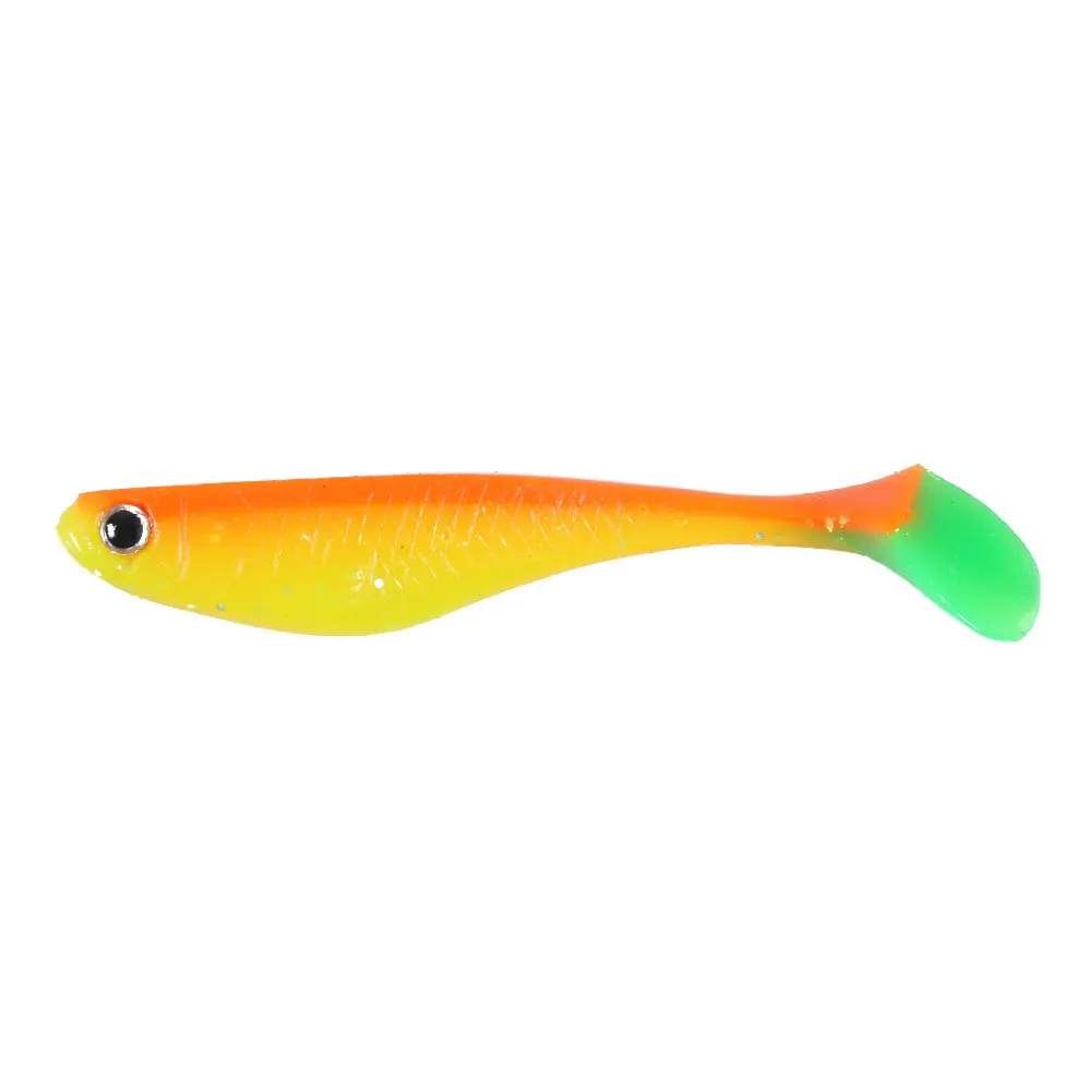 

Super Soft Lure 3D Eyes rainbow Fish 8.8cm/5g Artificial Bait Plastic Soft Lure Silicone Swim Bait Lure