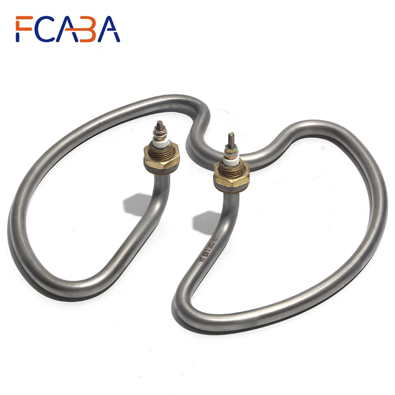 FCABA Stainless Steel Heating Tube Element 220V 2800W Electric Water Heater Pipe for Water Heating