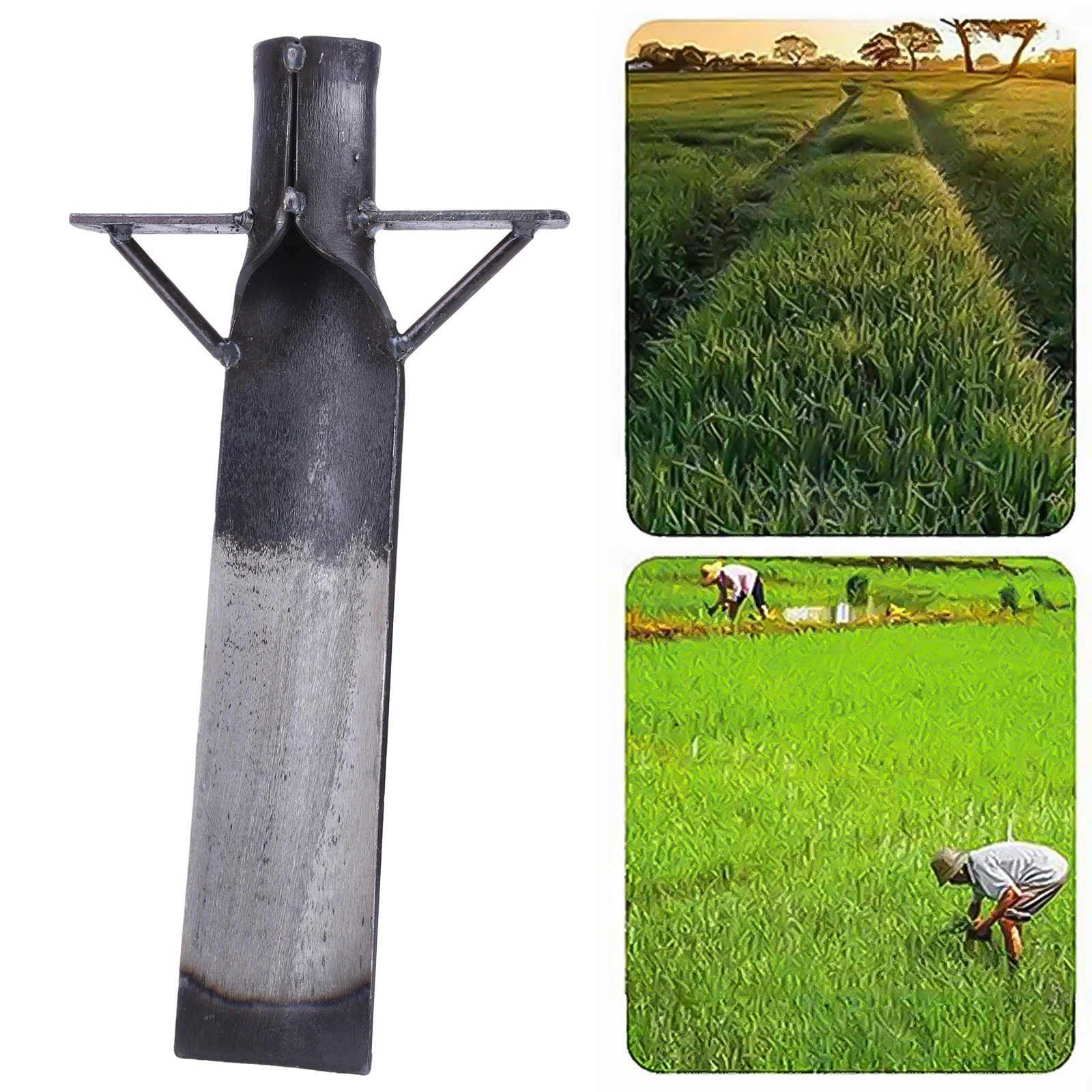 Pala per trapianto agricolo in acciaio al manganese Pala da giardino Pala da giardinaggio per piantare alberi Scavo e trapianto del terreno