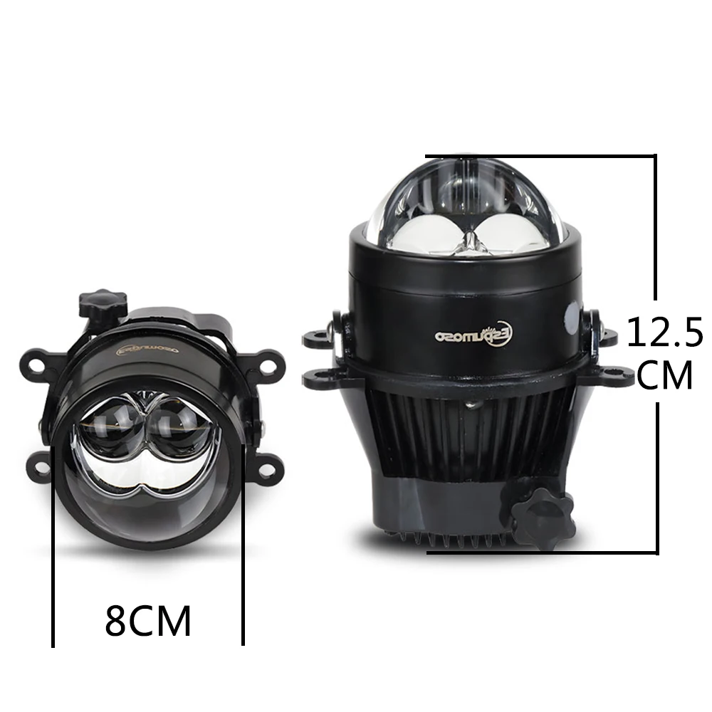 3 Inch universal bi led light Fog Lamp H1 Hb3 H8 9005 H11 Laser Bi Lens Fog Lights Bulb White 6000K car headlight led projector