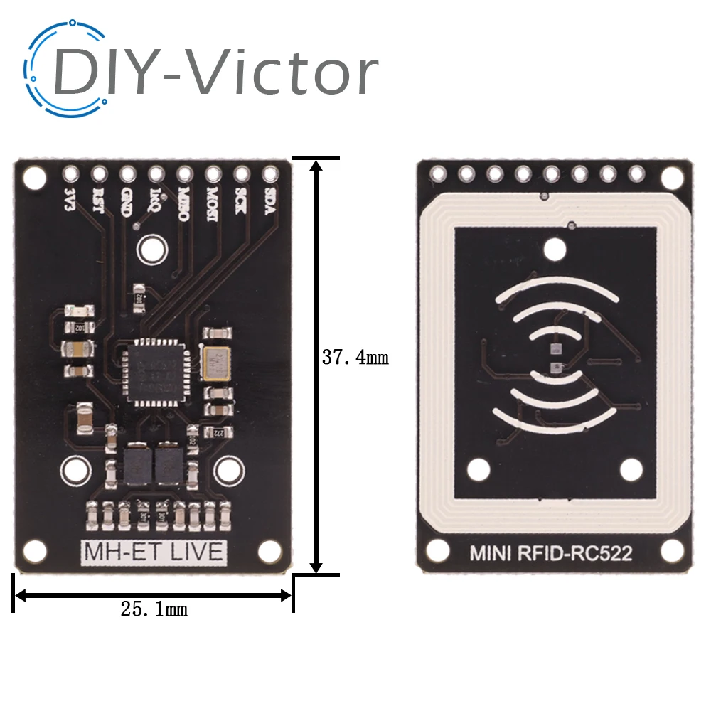 RFID Module RC522 Mini Kits S50 13.56 Mhz 6cm With Tags SPI Write & Read for Arduino Uno Board 2560 Modul