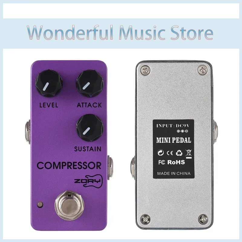 

Guitar Compressor Effects Pedal LEVEL/ATTACK/SUSTAIN Electric Guitar Classic Ross Compressor Effector with True Bypass