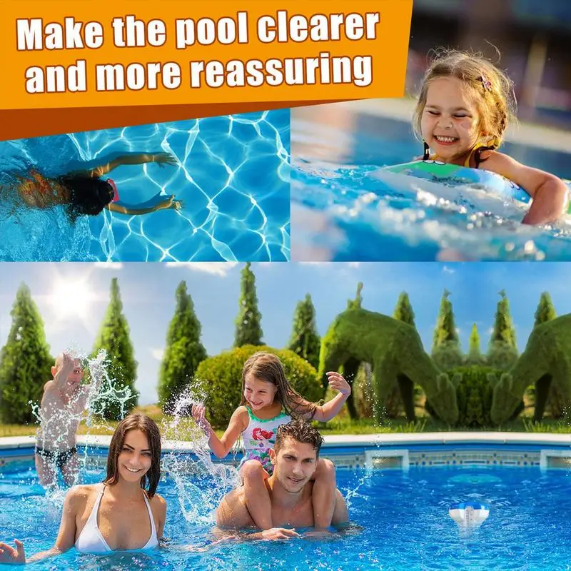 Swimming Pool Floating Chlorine Tablet Dispenser Pool Chlorine Floater Swimming Pool Disinfecting Box With Thermometer