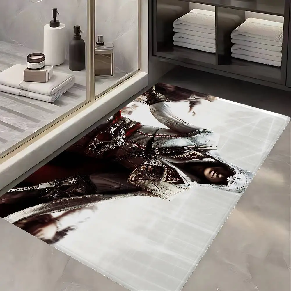 A-Assassin C-Creed Game Door Mat Washable Non-Slip Living Room Sofa Chairs Area Mat Kitchen Doormat Area Rug