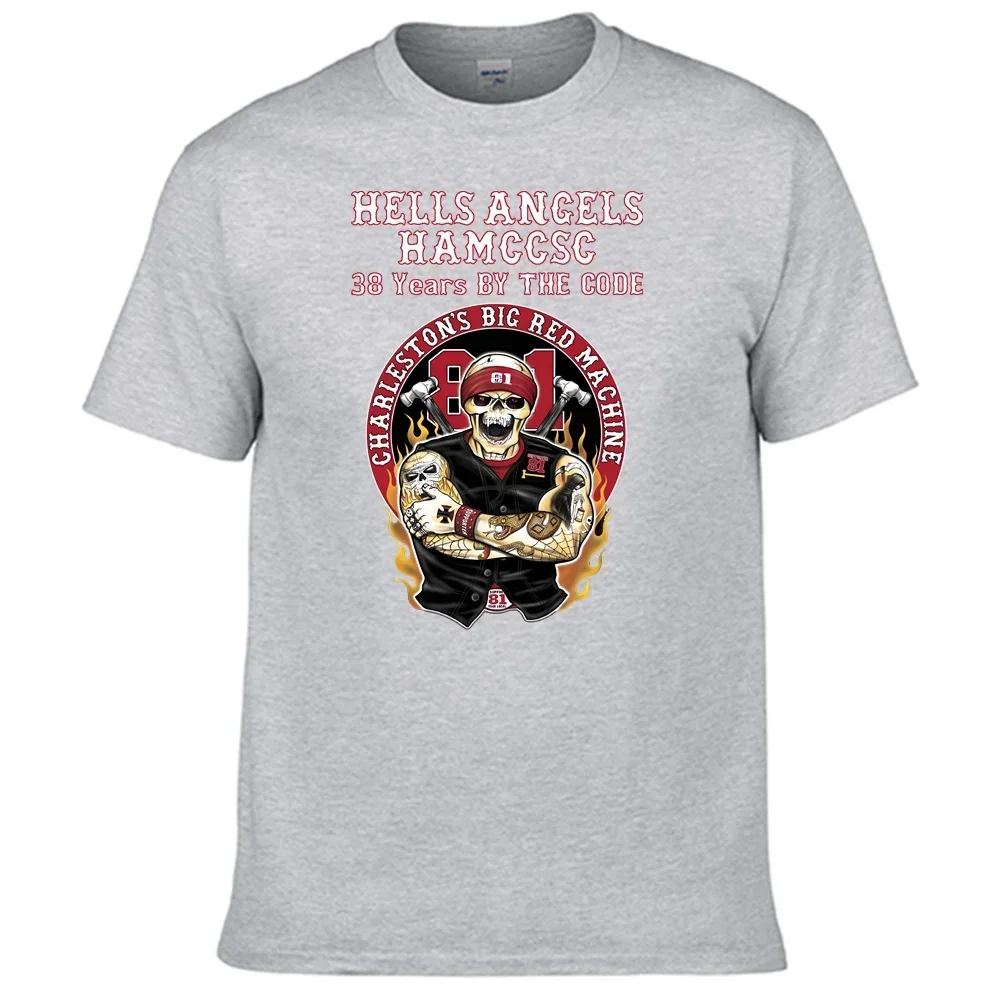 Support 81 Hamccsc Hells Angels T Shirt 100% Cotton Top Sales Shirt N13