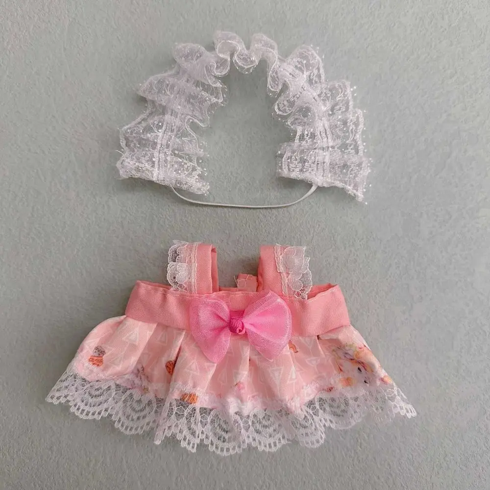Gift 20CM Clothes Accessories Replacement Outfit Cap Dress Suit Playing House Cosplay Hairband Suspender Cotton