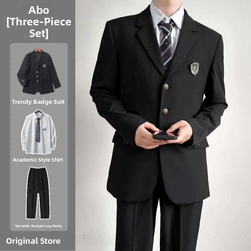 

Мужской комплект из джата и брюк для костюми, осеннее новое поступление, двубортный комплект специального широкого кроя с двумя разрезами, полный комплект