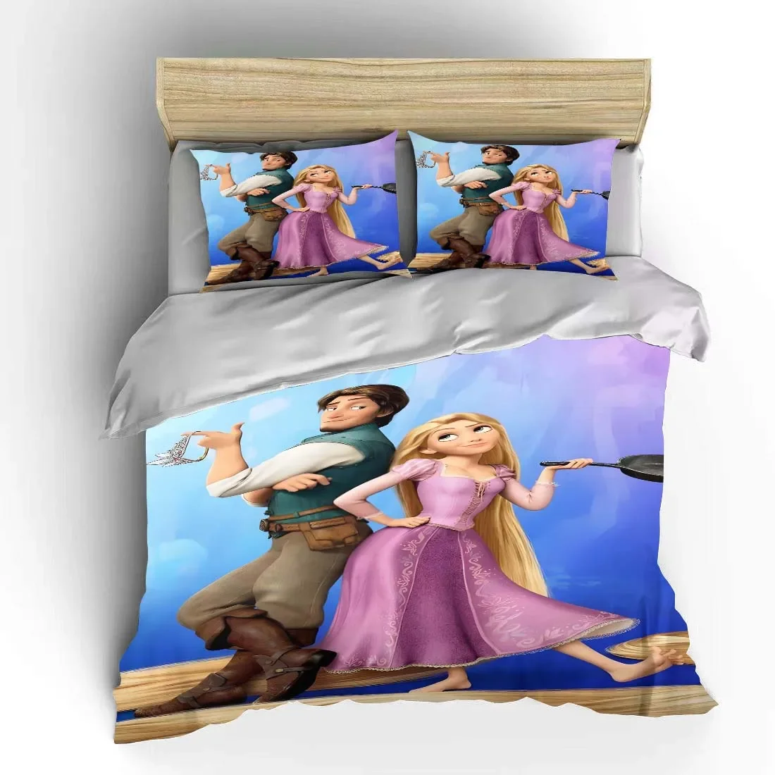 

Rapunzel Princess Bedding Set Disney Children 3 Piece Set King Size Bed Set US Twin Adult Bed Cover Bedroom Quilt Duvet Gift