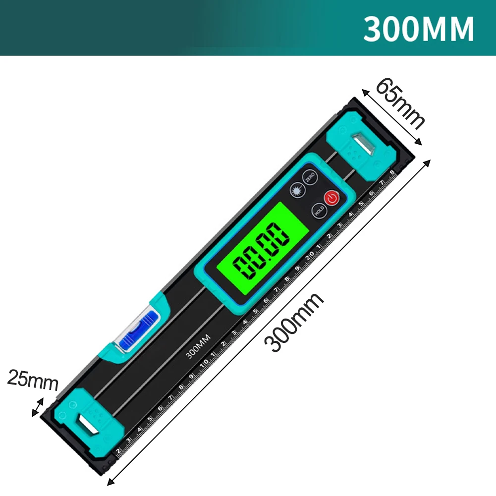 200-500mm Digital Protractor Angle Finder Inclinometer Magnets Level Angle Meter Electronic Level Ruler With LED Display