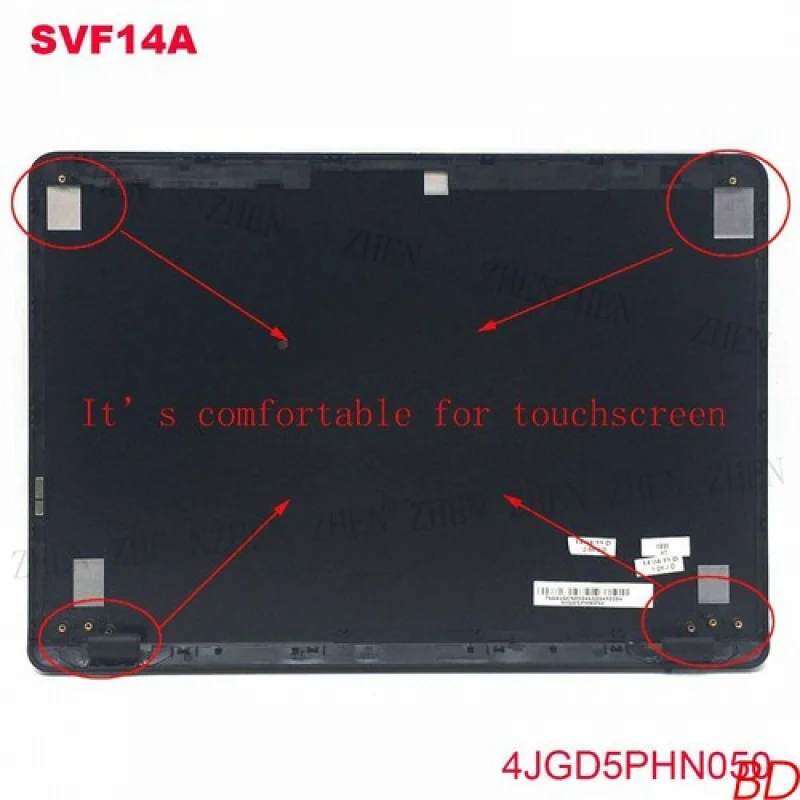 

Y For SONY SVF14A 4JGD5PHN050 Black 14" Touch Version Laptop Back Cover Rear Lid