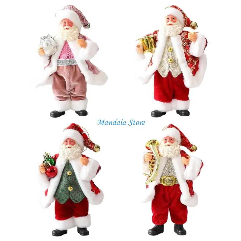

U2JC Christmas Theme Santa Sculpture For Office Table Decoration Festival Ornament