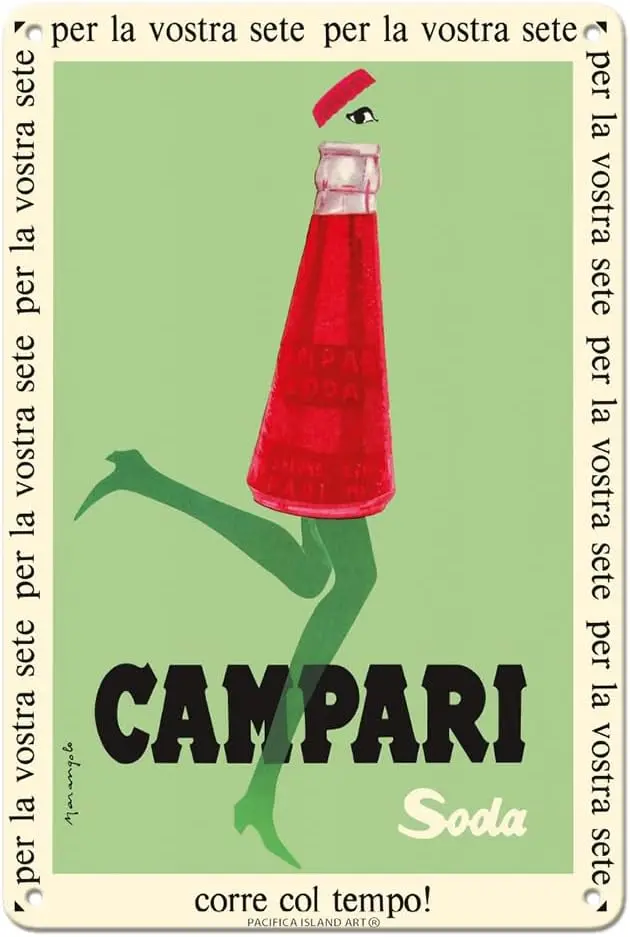 Pacifica Island Art For Your Thirst (Per la Vostra Sete) - Campari Soda - Vintage Advertising Poster by Franz Marangolo c.1950-8