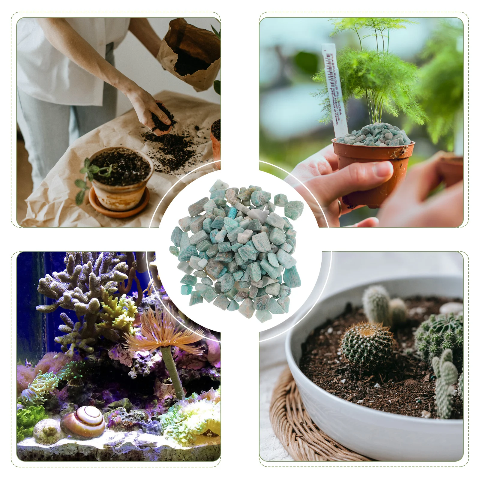 

Broken Crystal Stones Natural Decorative Aquarium Fish Tank Ornament Crystal Stone Bulk for Floral Garden Landscaping